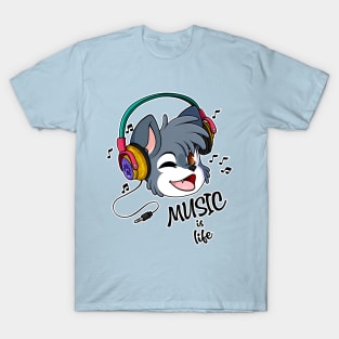 Wolf - Music is life T-Shirt